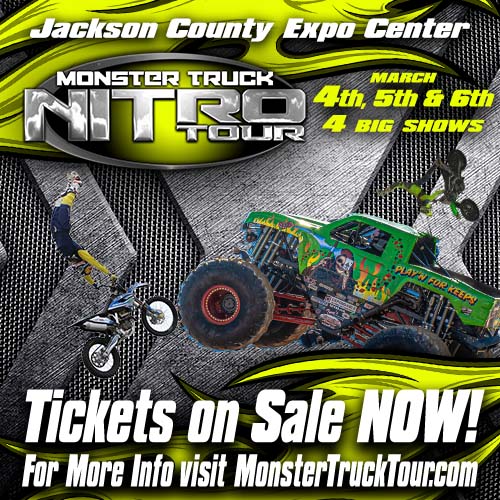 Monster Truck Nitro Tour makes stop at Ike Hamilton Expo Center April 14-15