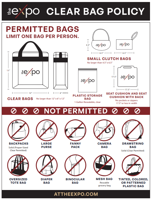 Expo Clear Bag Policy